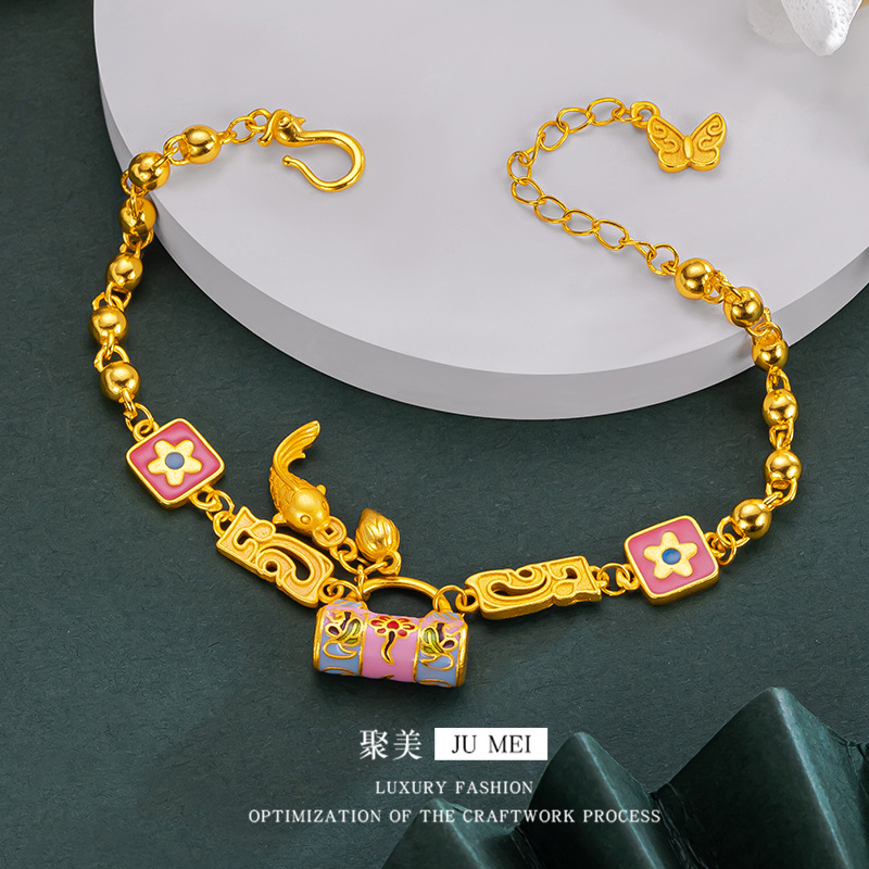 Photography Yellow - 24K AU999 Gold 'Blossom Lock &
