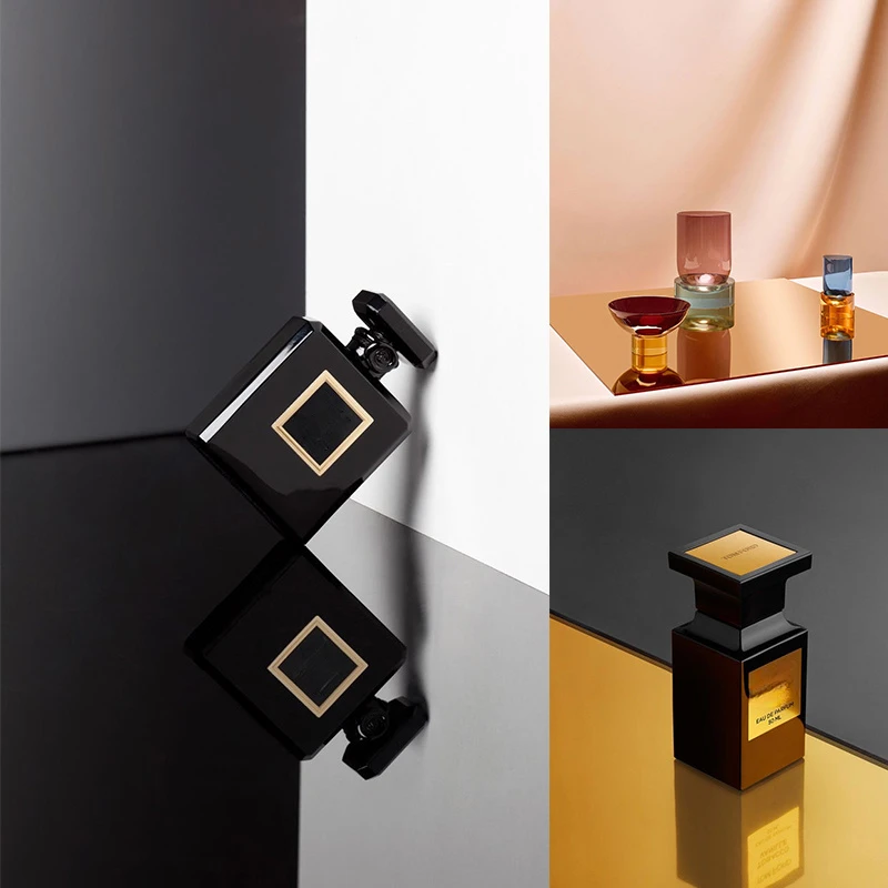 Photography Still Life - Black Gold Silver Pink Reflection Board