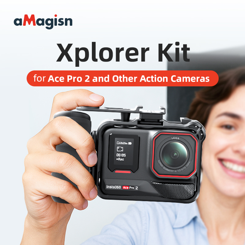 Photography Grip Insta360 X5 - aMagisn Xplorer Kit Street Photography Handle
