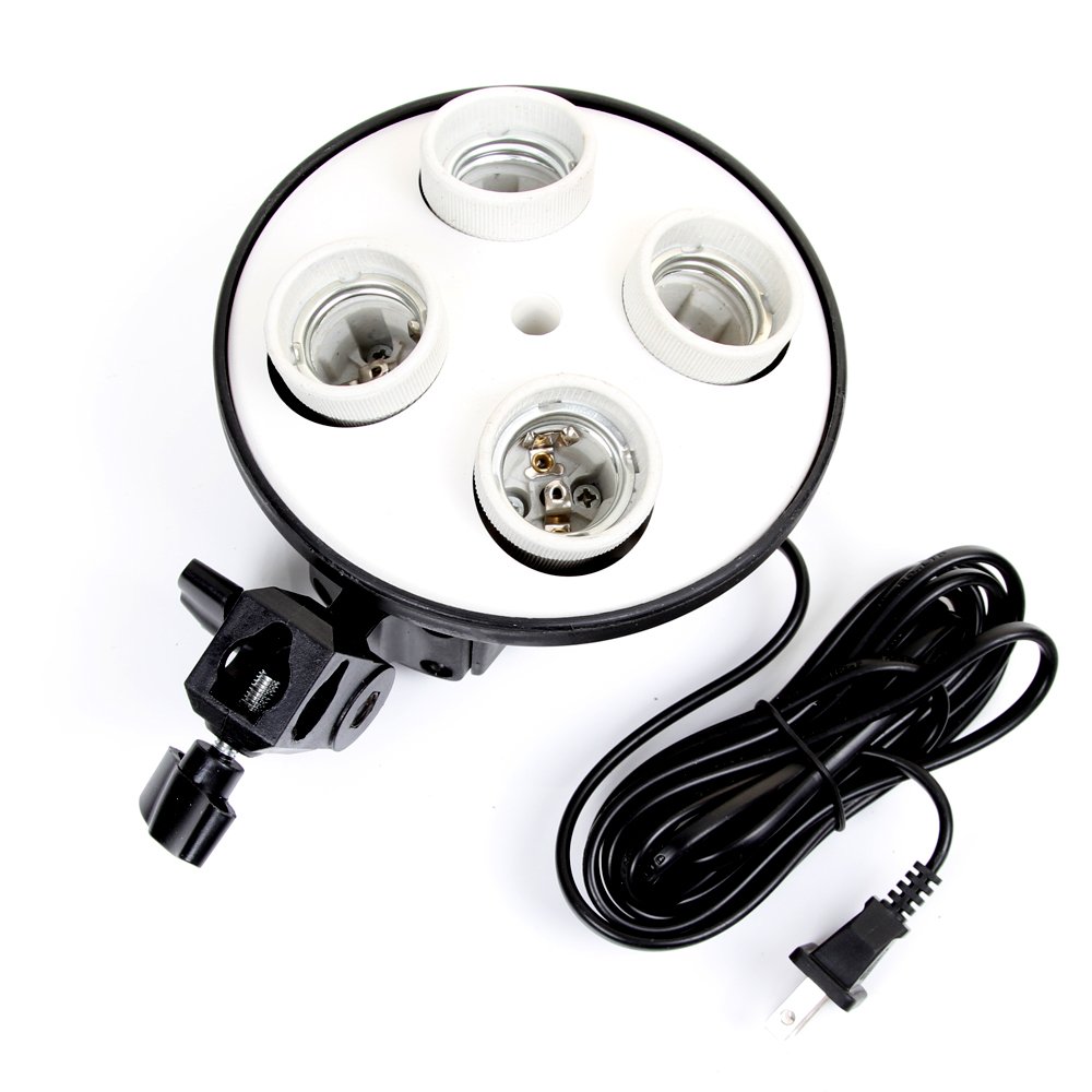 Photography Bulb - E27 Base Four Lamp Holder Light
