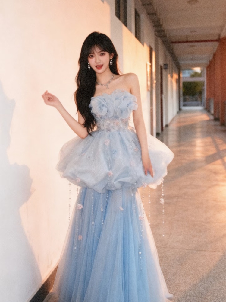 Photography Wedding - Blue Mermaid Wedding Dress Photo Studio