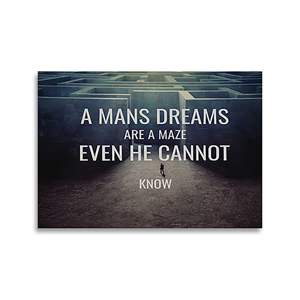 Photography Quotes - Motivational Canvas Art A Man's Dreams