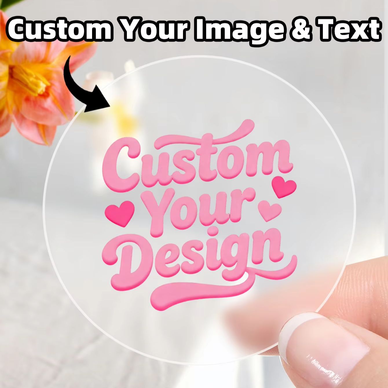 Photography Types - 1-90PCS Custom Round Clear Stickers for