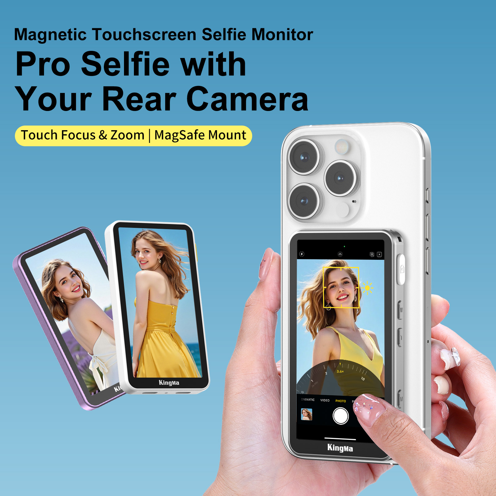 Photography Videography - PH02 ULTRA Phone Vlog Selfie Monitor