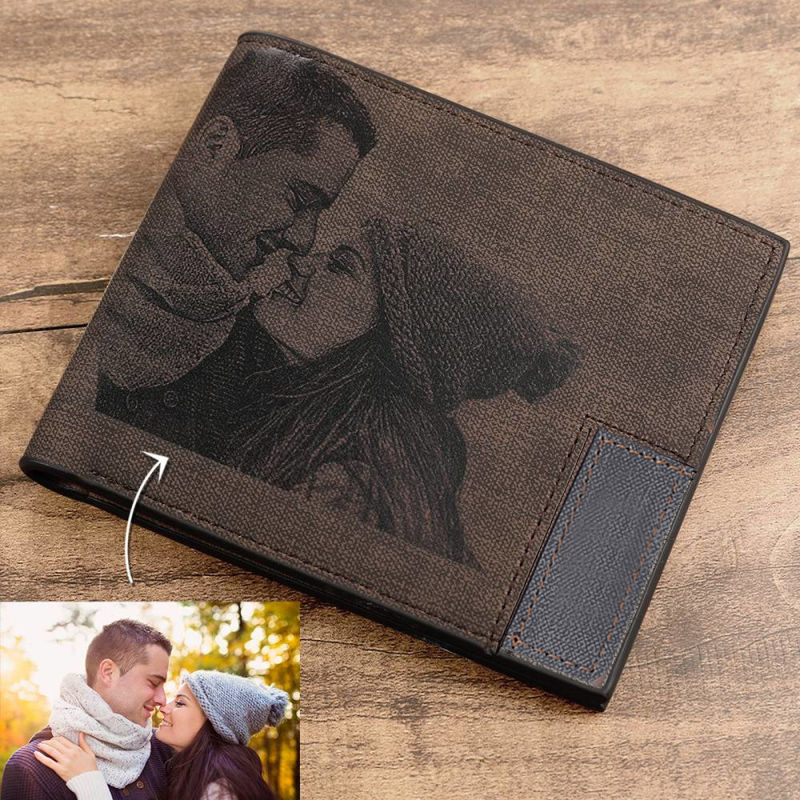 Photography Portfolio - Custom Picture PU Leather Wallet Men's