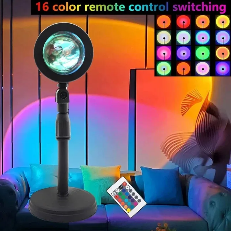 Photography Bulb - 16 Color Sunset Lamp,RGB Mood Lighting,Floor