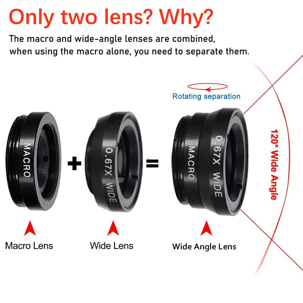 Universal 3 in 1 Fish Eye Lens - Photography Xiaomi review and price