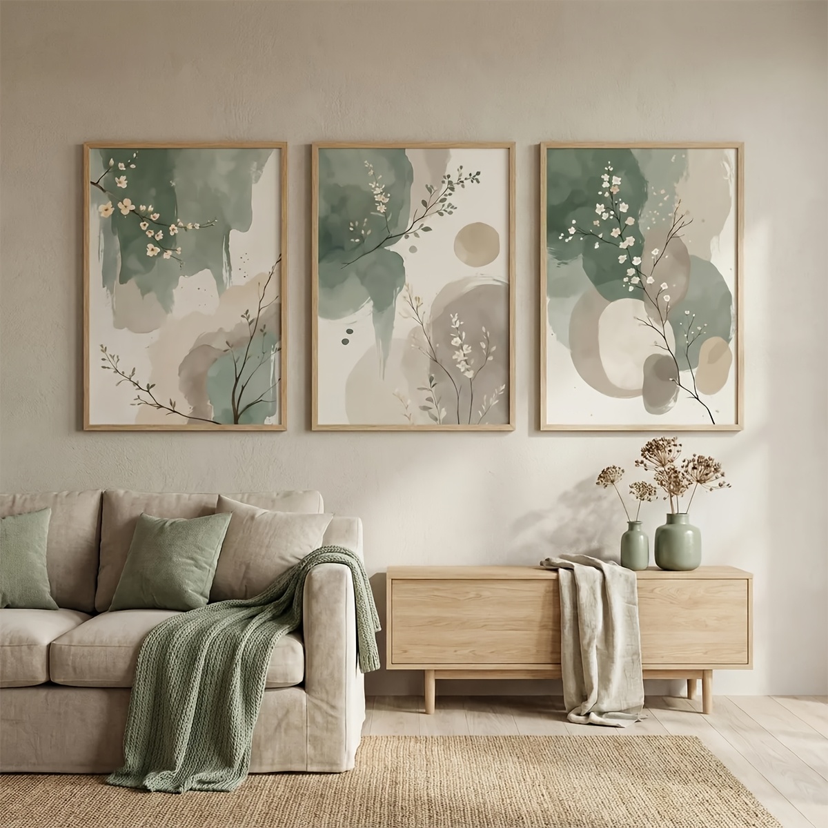 3pcs Japanese-Style Plant Canv - Photography Types review and price