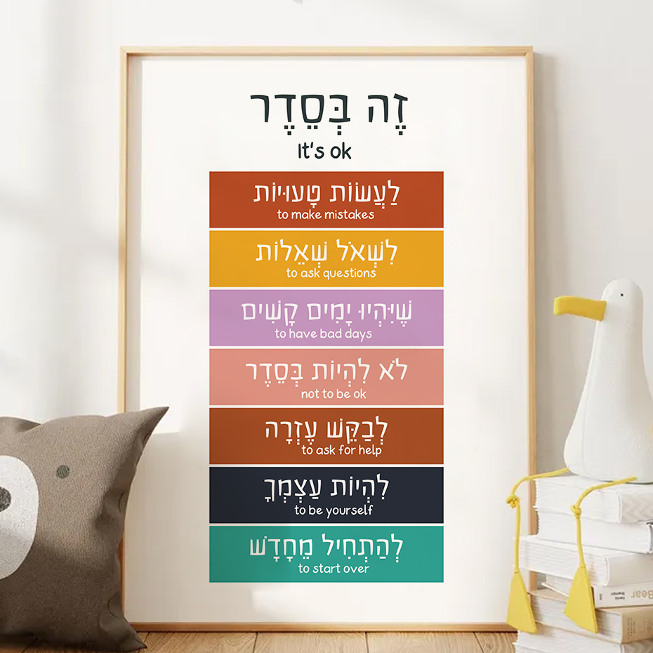 Hebrew English Inspirational P - Photography Quotes review and price