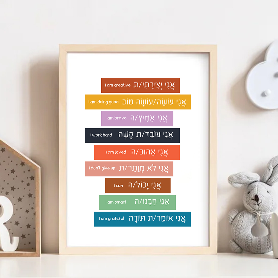 Hebrew English Inspirational P - Photography Quotes review and price