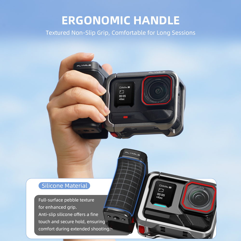 Flymile Camera Grip Wiht Bluet - Photography Grip Insta360 X5 review and price