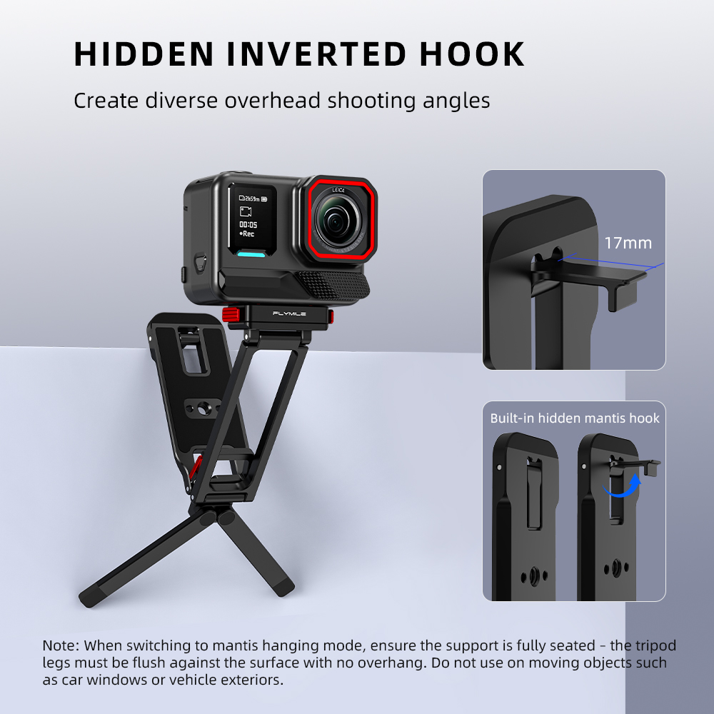 Flymile Metal Tripod Quick-rel - Photography Grip Insta360 X5 review and price