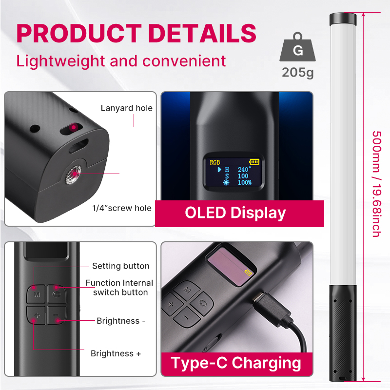 Ulanzi VL119 Handheld RGB Colo - Photography Bulb review and price