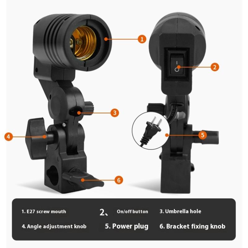 Black 1.8M Cable Cord E27 Sock - Photography Bulb review and price