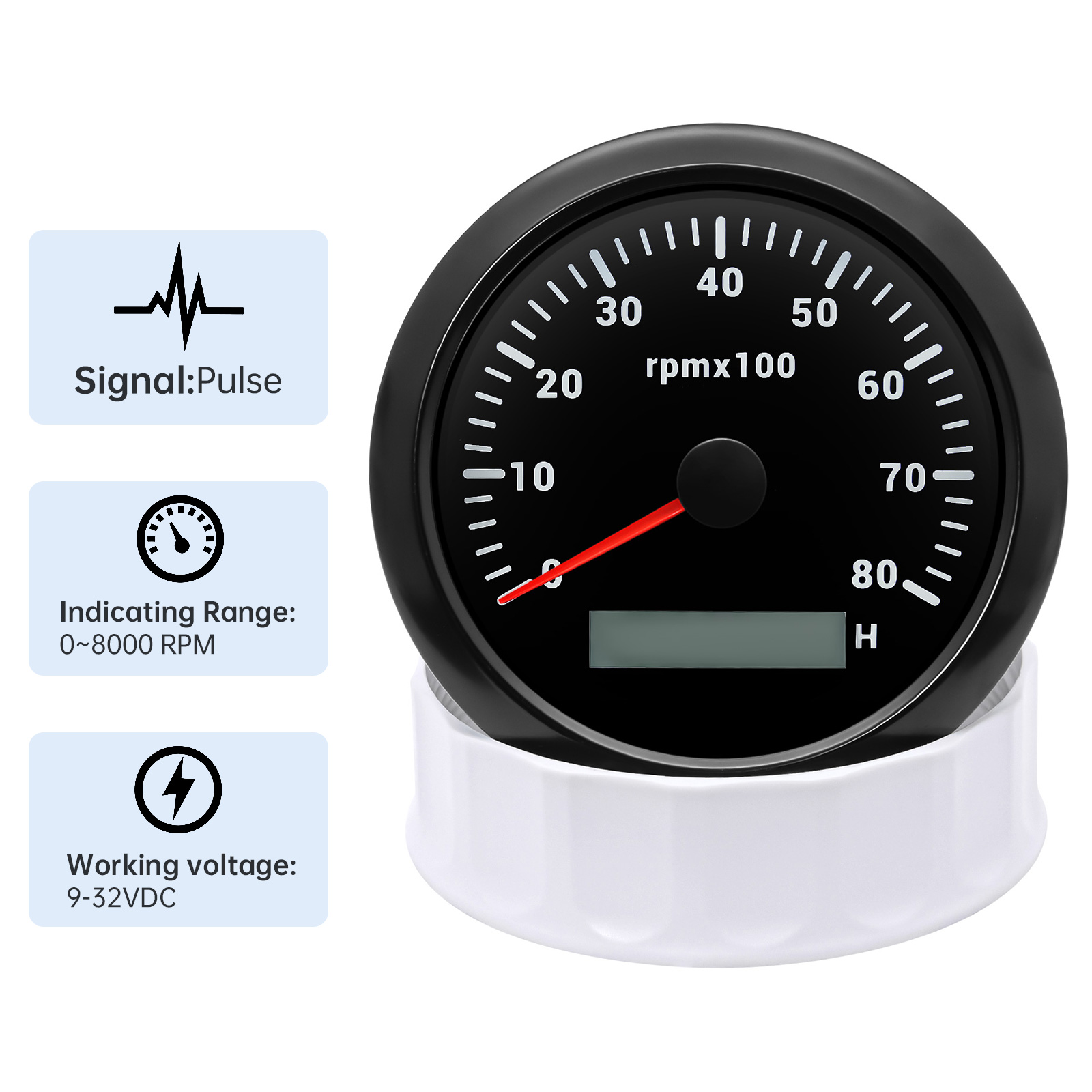 Round Auto RPM Tachometer 8000 - Light Meter Incident review and price