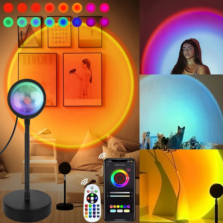 Smart Sunset Lamp Tuya LED Nig - Photography Bulb review and price