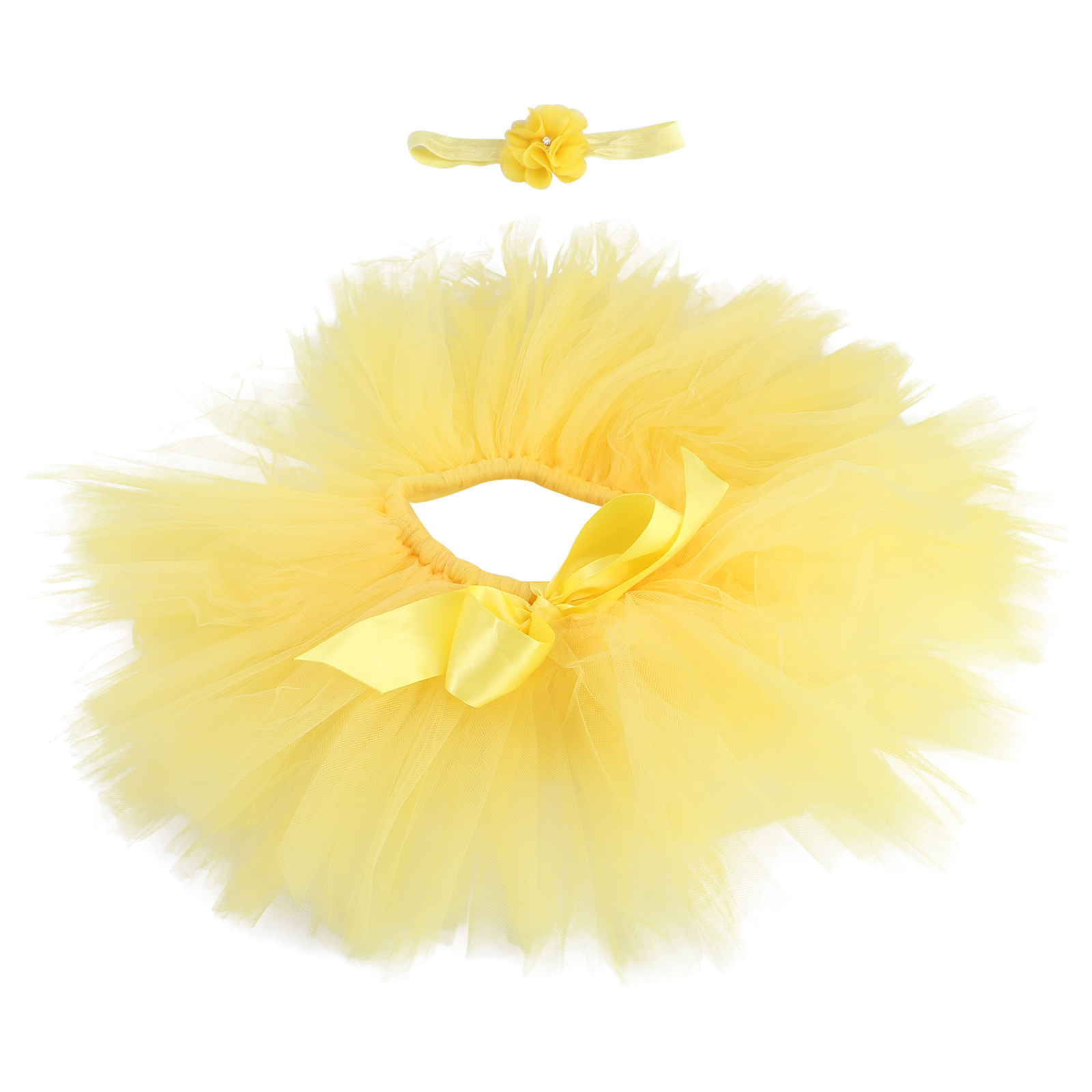 12pcs Infant Tutu Skirt Yellow - Photography Yellow review and price