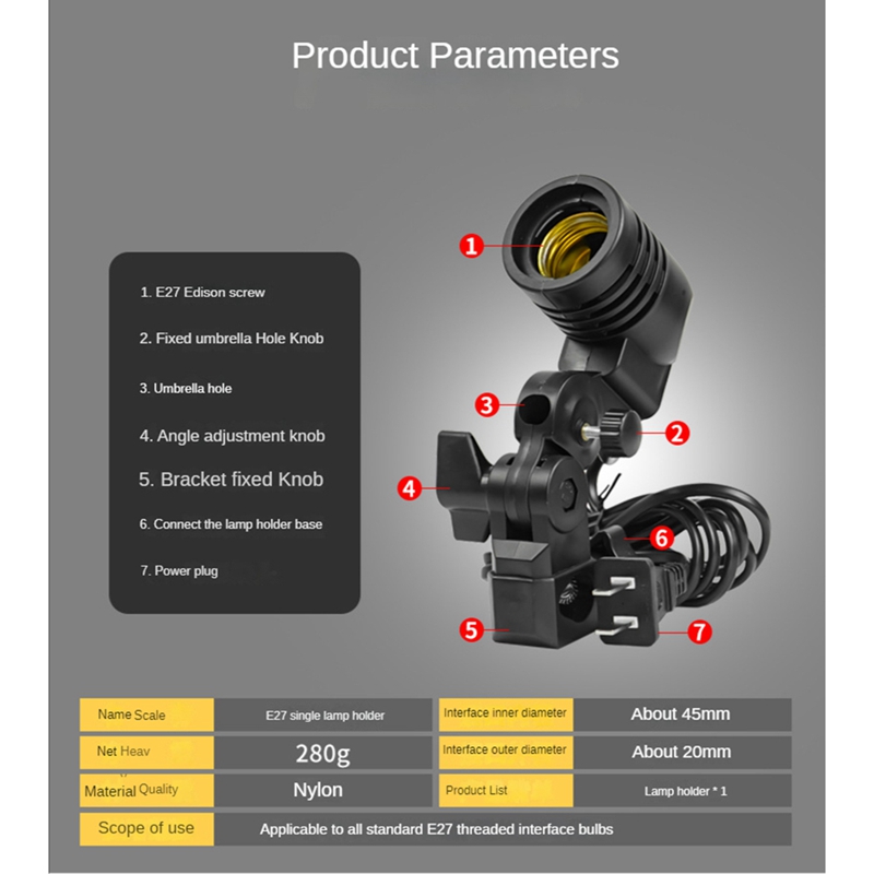 Light Lamp Photo Studio E27 AC - Photography Bulb review and price