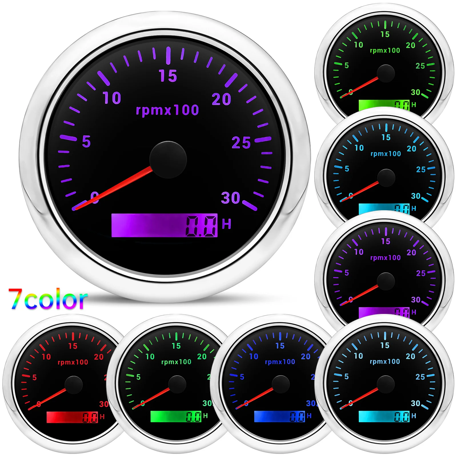 85MM Tachometer with LCD Hour  - Light Meter Incident review and price