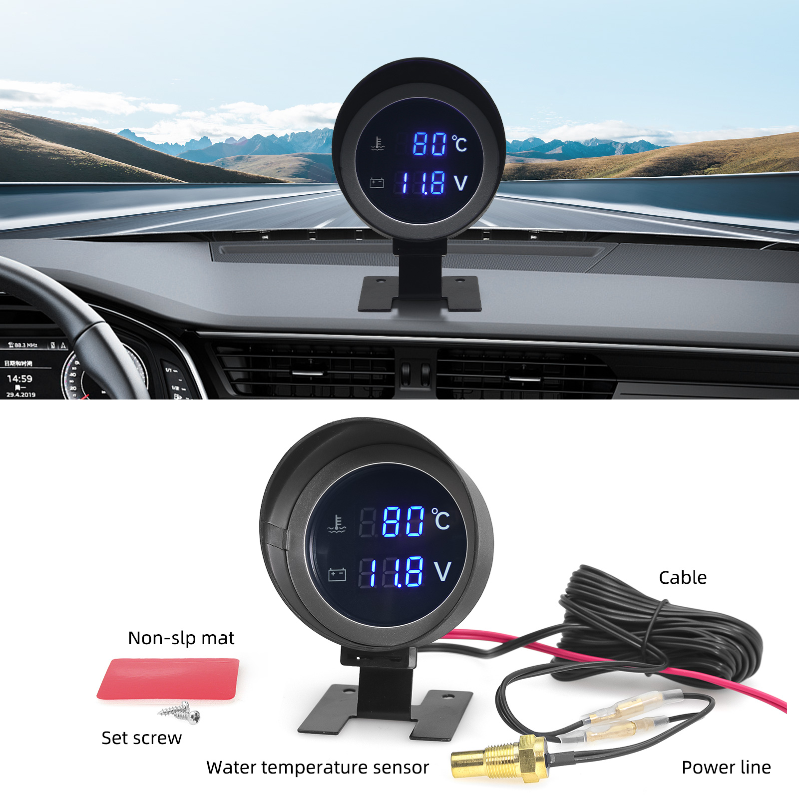 AD Round Led Digital Car Water - Light Meter Incident review and price