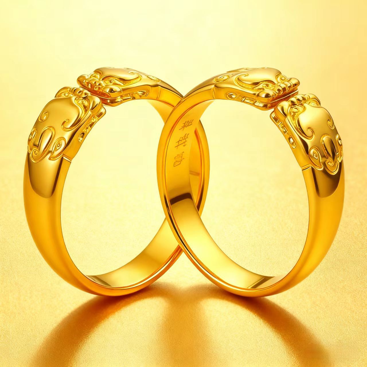 Pixiu Open Ring Couple's 24K G - Photography Yellow review and price