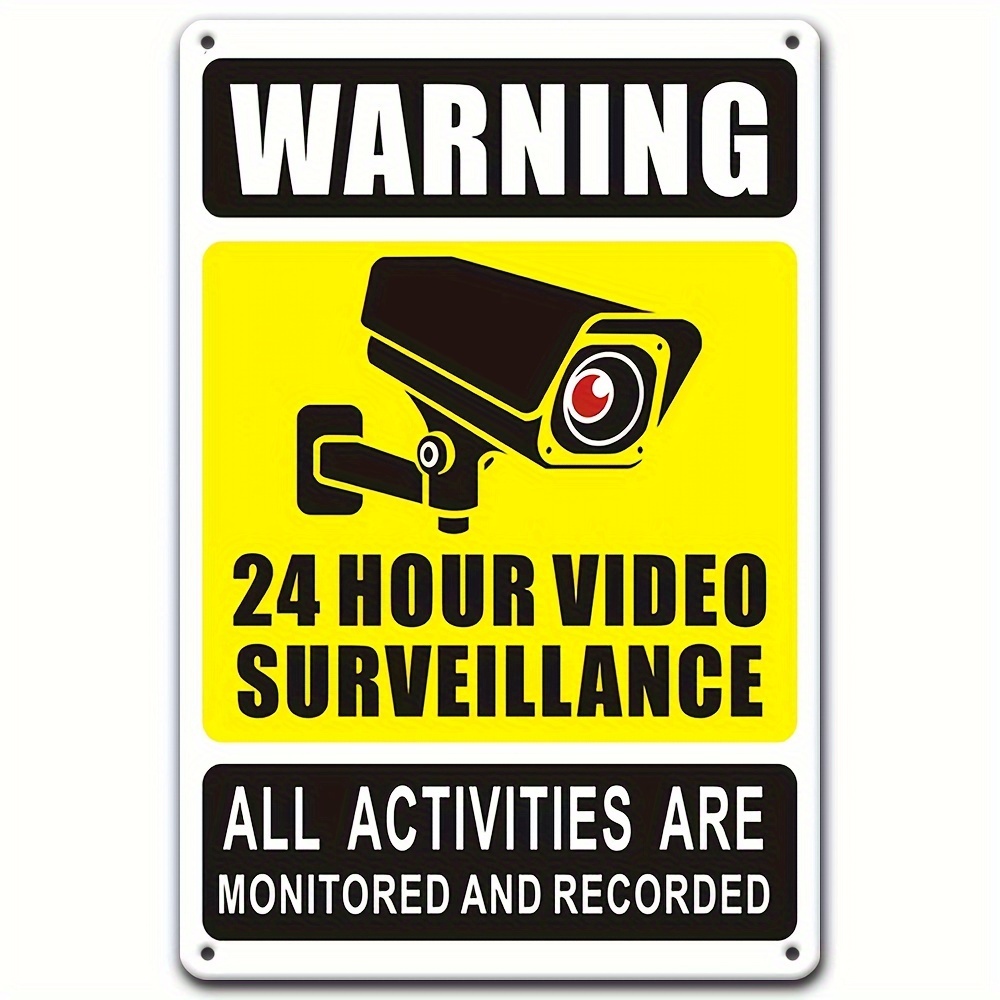 24/7 Video Surveillance Warnin - Photography Videography review and price