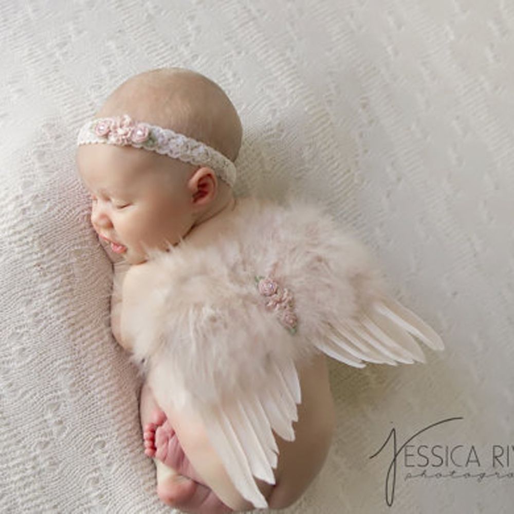 2pcs/set Cute Newborn Angel Fe - Photography Still Life review and price