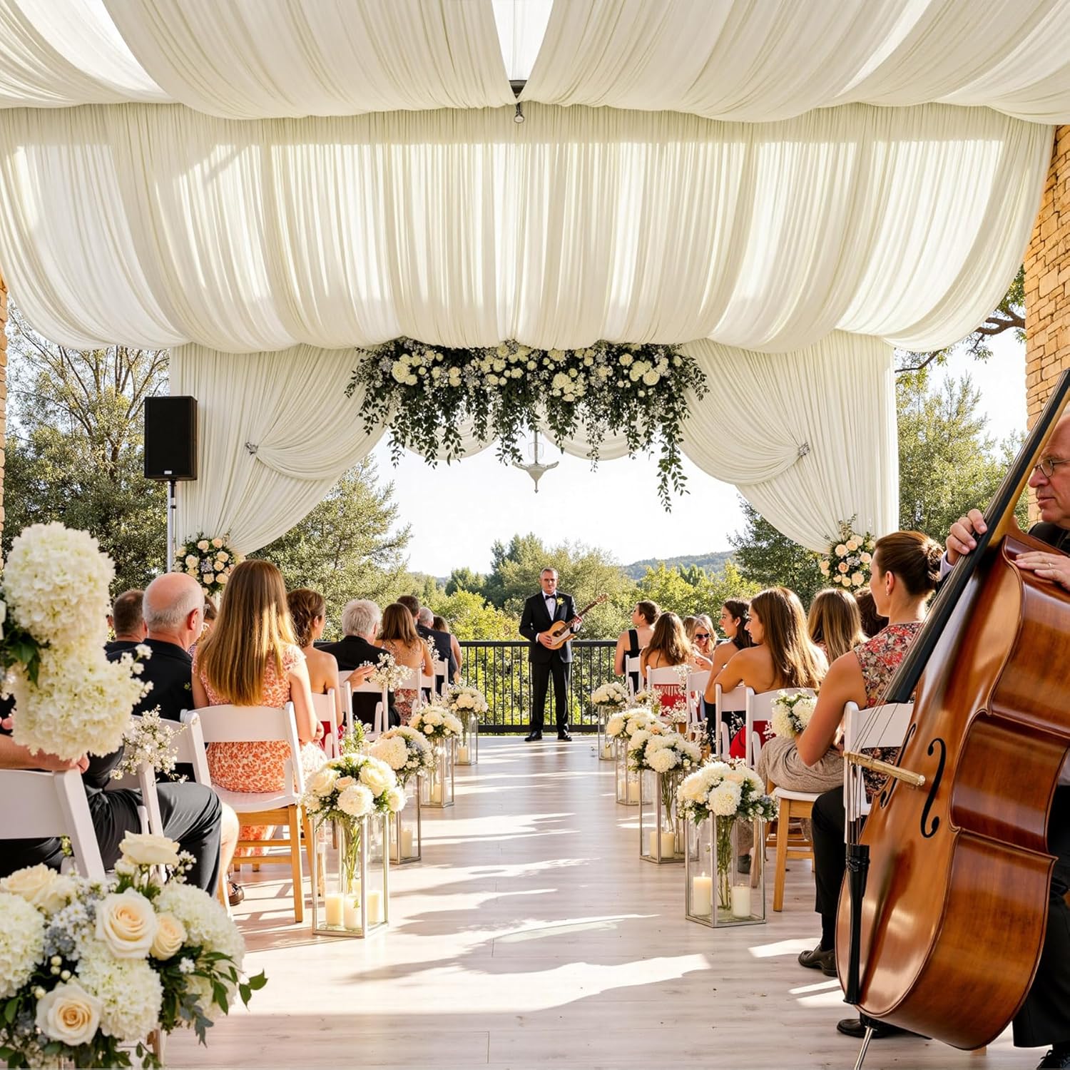 White Backdrop Curtains for Pa - Photography Wedding review and price