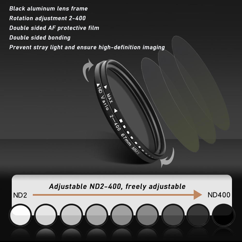 67mm Clip-on ND2-400 Phone Cam - Nd Filter Set review and price