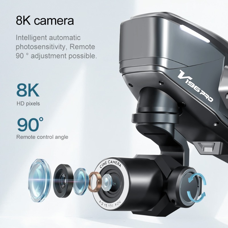 2025 V196 Automatic Obstacle A - Photography Drone review and price