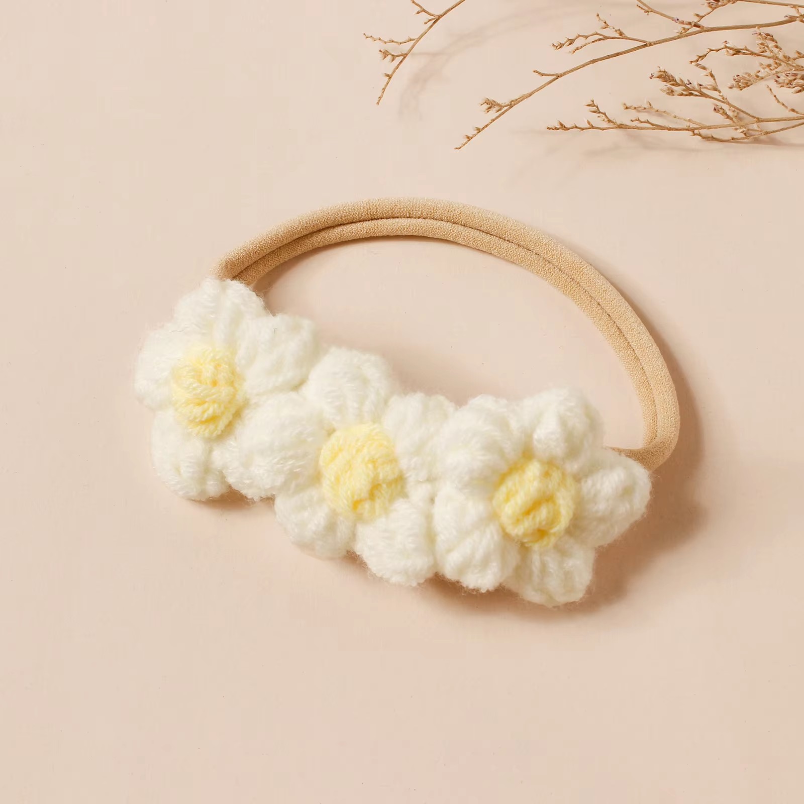 3pcs Wool Flower Baby Headband - Photography Still Life review and price